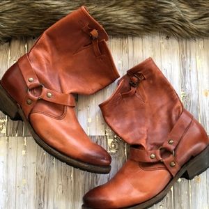 Leather Vintage Riding Style Boots